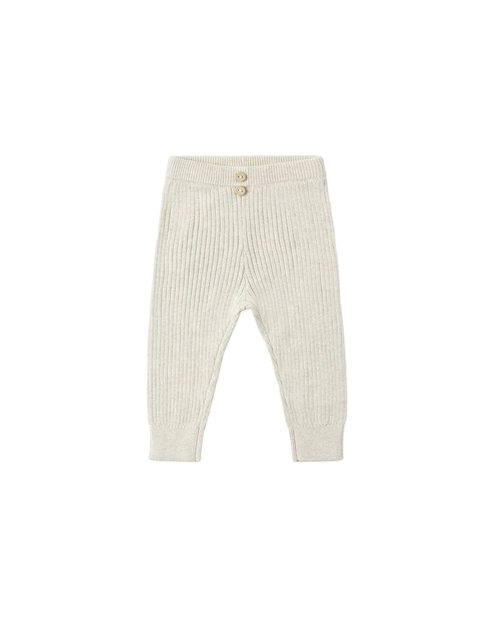 Rib Knit Legging Heathered Oatmeal