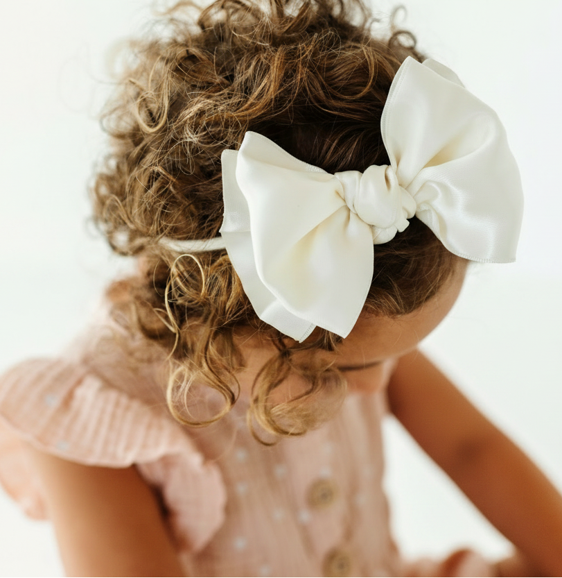 Satin FAB® Skinny Headband Bow • Choose Color