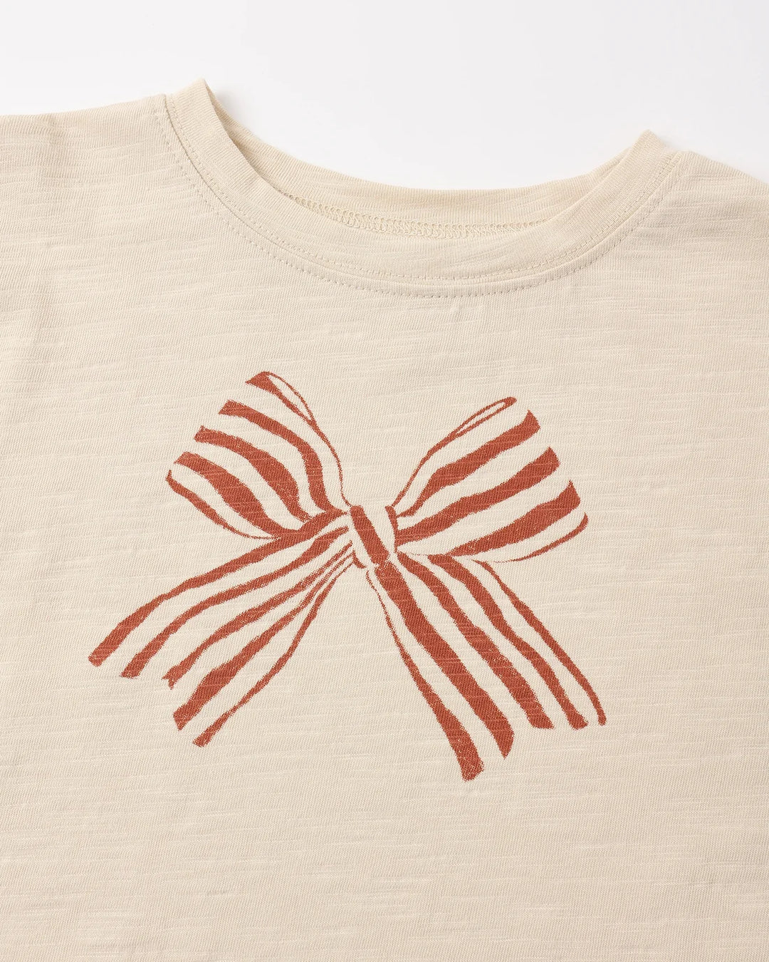 Ruffle Long Sleeve Tee Bow