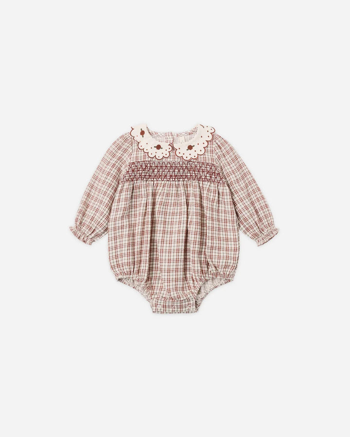 Callie Romper Christmas Plaid