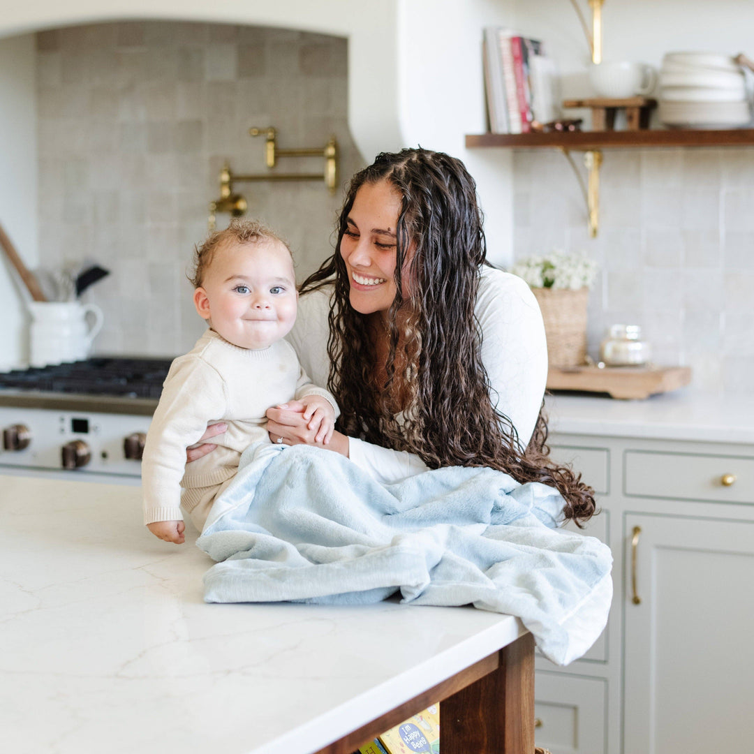 Lush Receiving Blanket Chambray