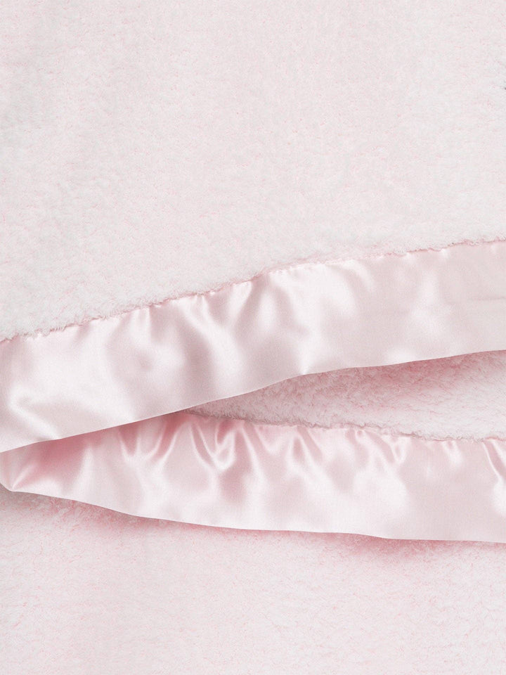 LITTLE GIRAFFE Pink Chenille Baby Blanket
