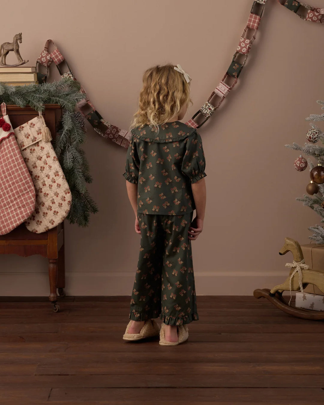 Ruffle Pajamas Evergreen Bouquet