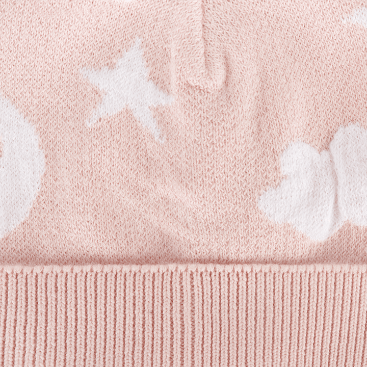 Moon &amp; Stars Dream Knit Round Baby Beanie (Organic Cotton)