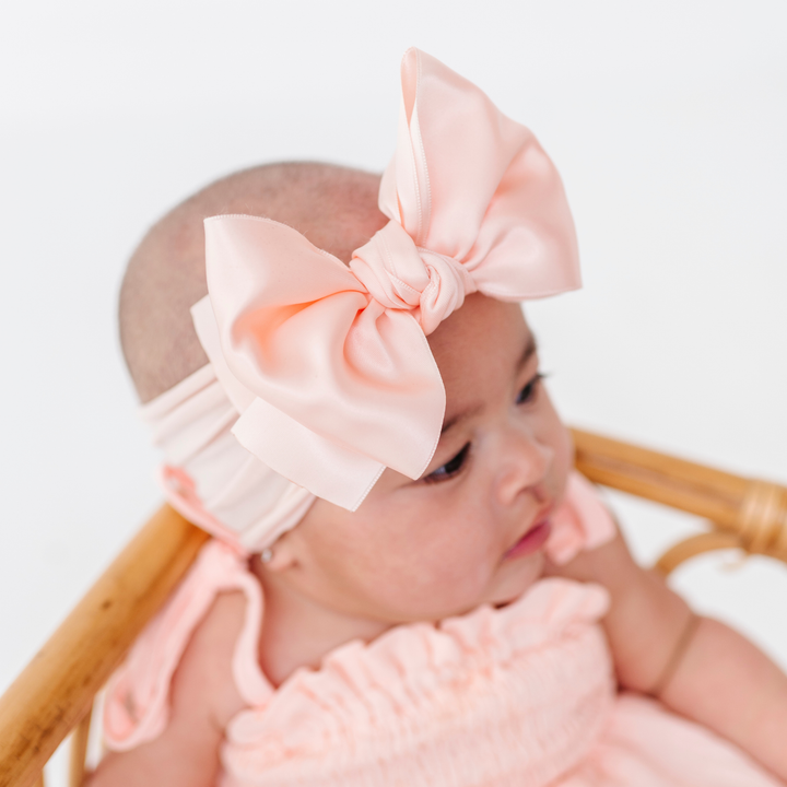 Satin FAB® Soft Big Bow Headband • Choose Color