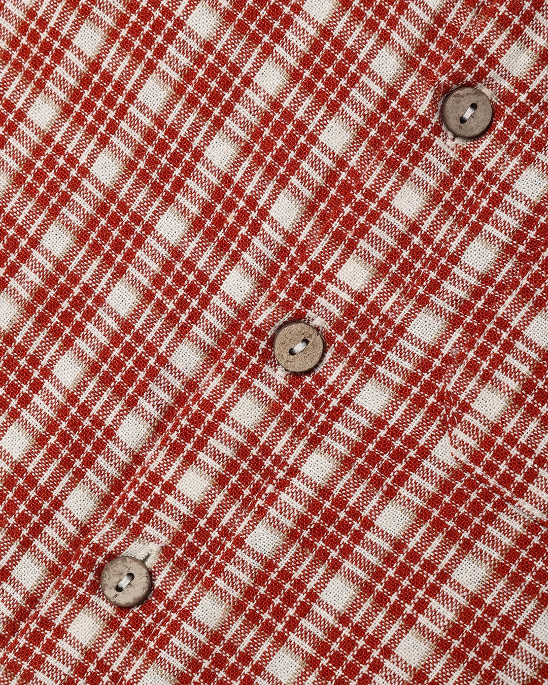 Collared Long Sleeve Shirt Vintage Plaid