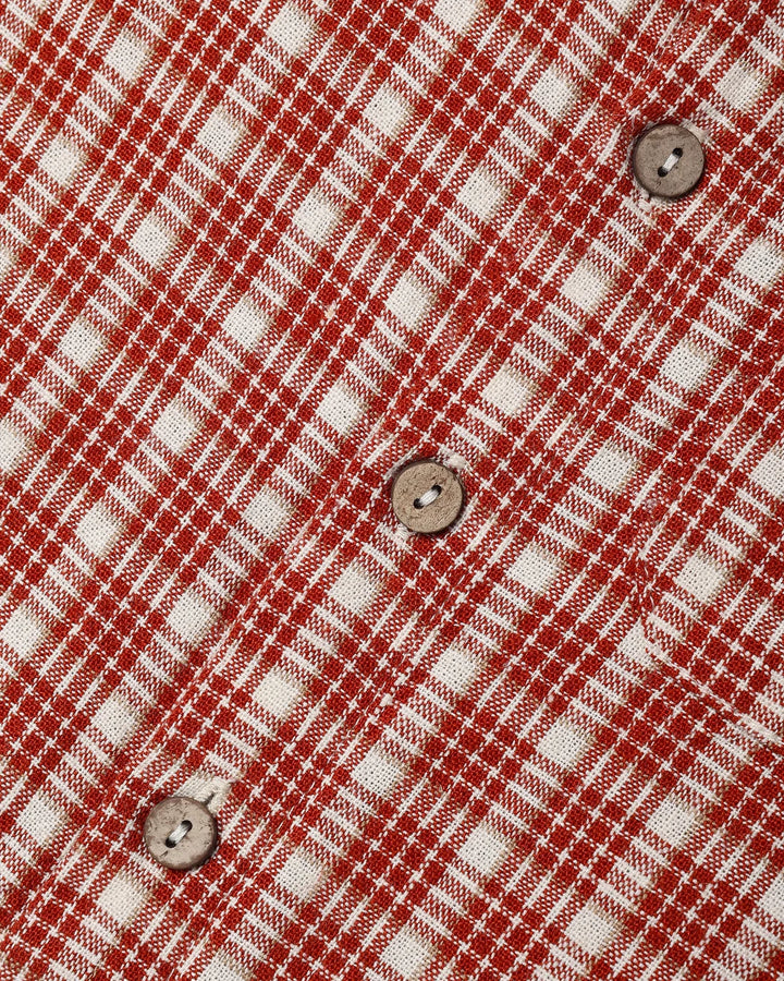 Collared Long Sleeve Shirt Vintage Plaid
