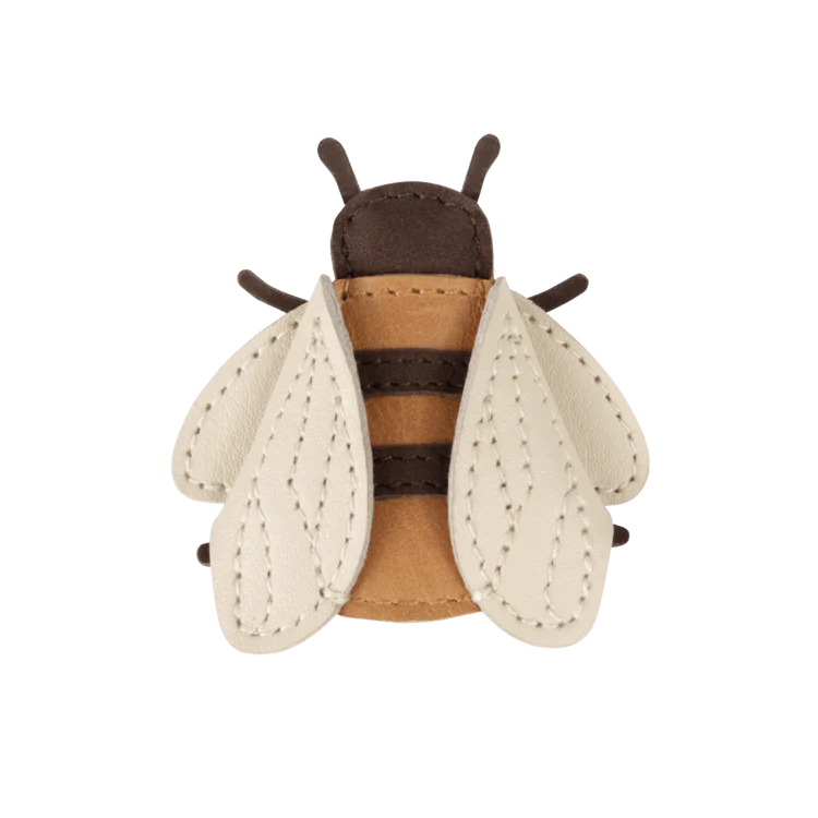 Donsje Zaza Sky Leather Bee Clip • Camel