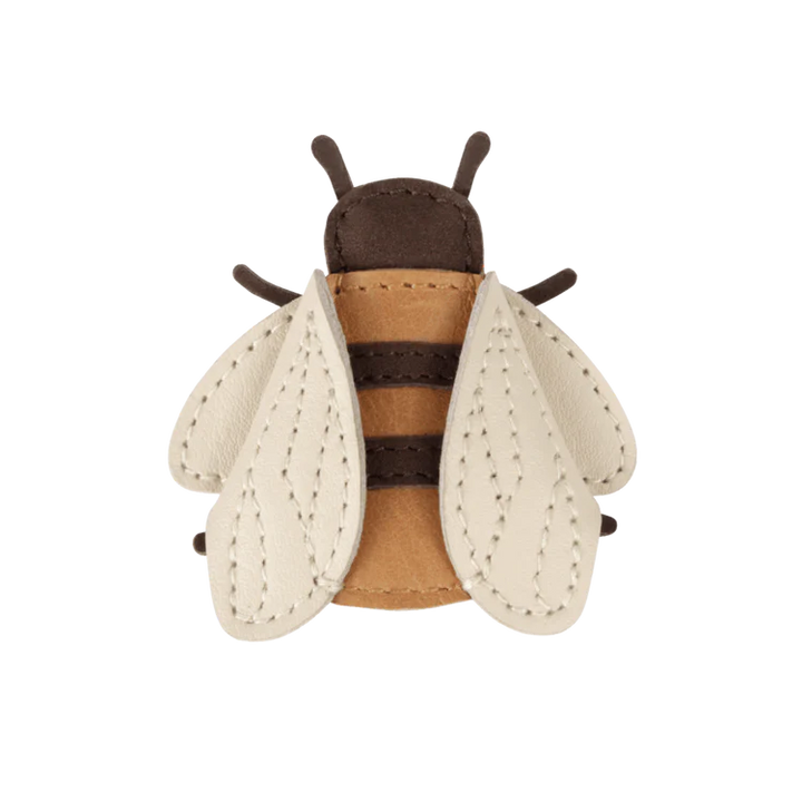 Donsje Zaza Sky Leather Bee Clip • Camel