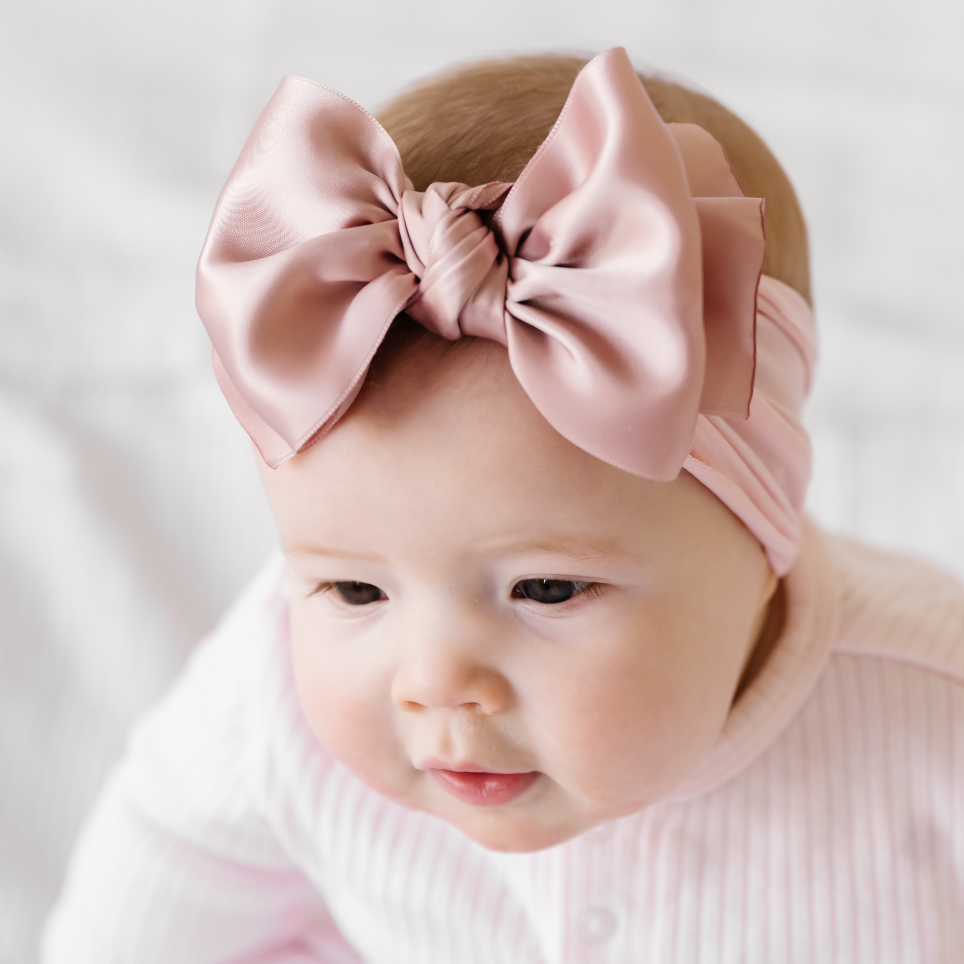 Satin FAB® Soft Big Bow Headband • Choose Color
