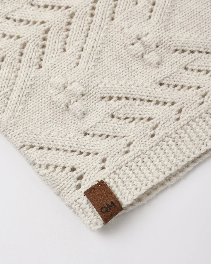 ORGANIC Knit Bonnet Heathered Oatmeal