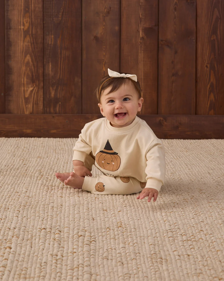 ORGANIC Relaxed Fleece Sweatshirt Lil Pumpkin