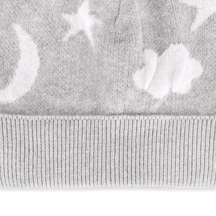 Moon &amp; Stars Dream Knit Round Baby Beanie (Organic Cotton)