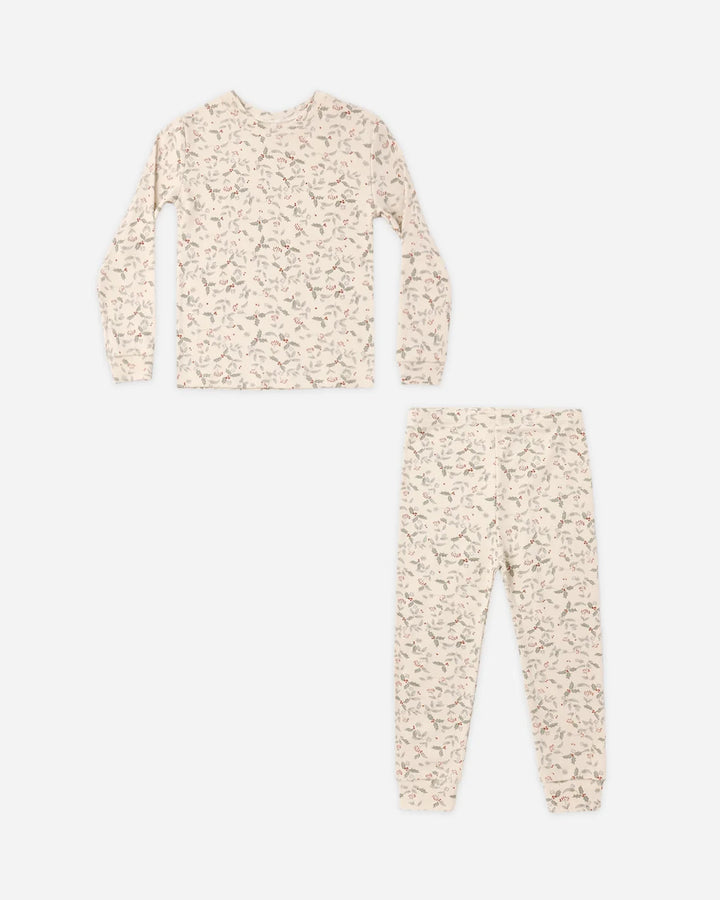 Organic Long Sleeve Pajama Set Holly Fleur