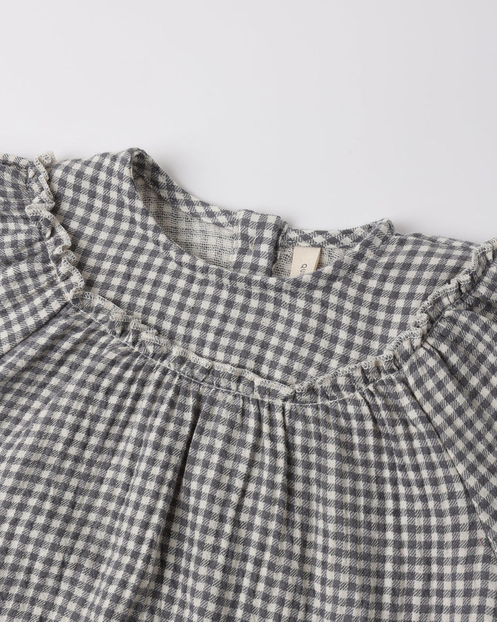ORGANIC Mia Top + Bloomer Set Midnight Gingham