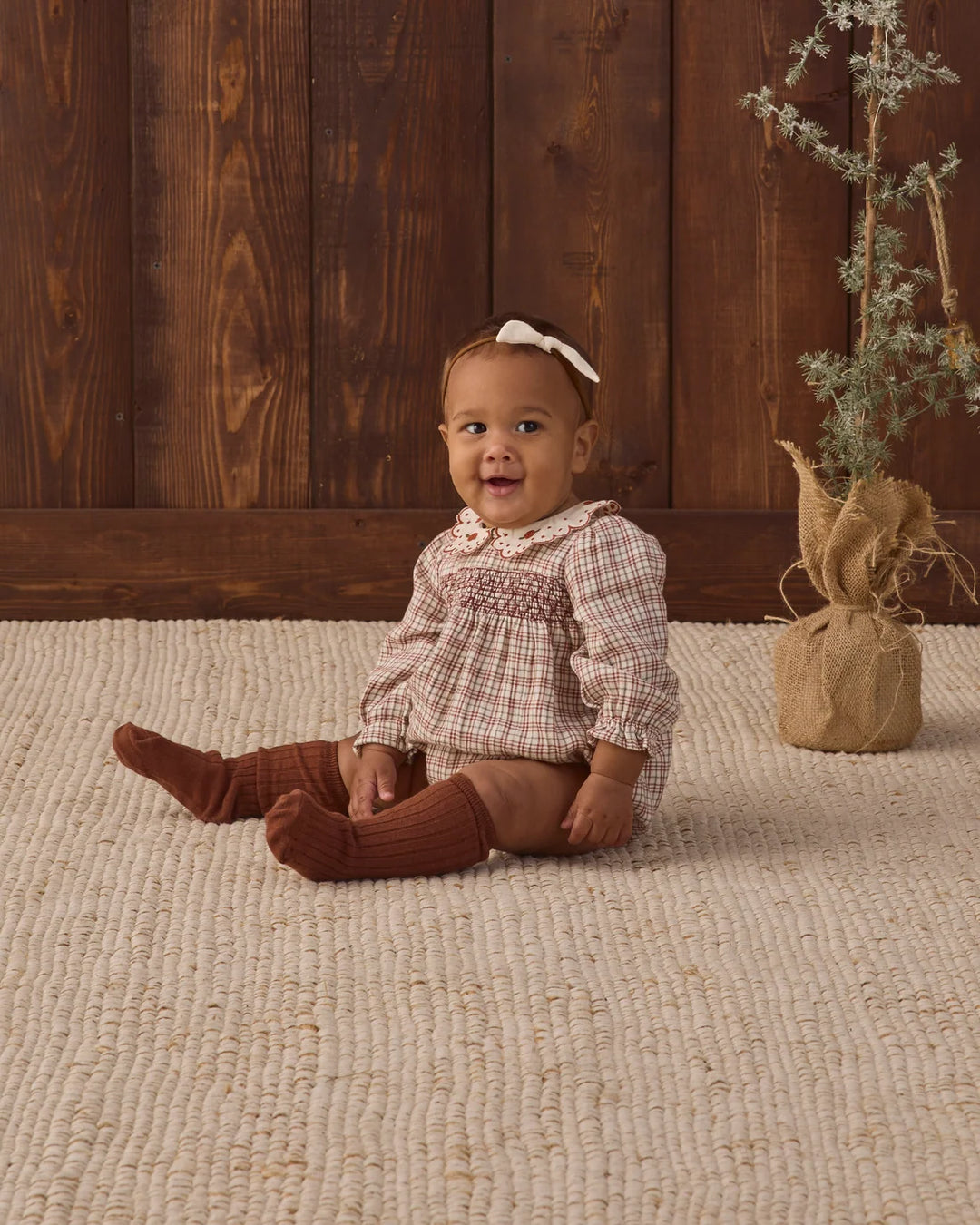 Callie Romper Christmas Plaid