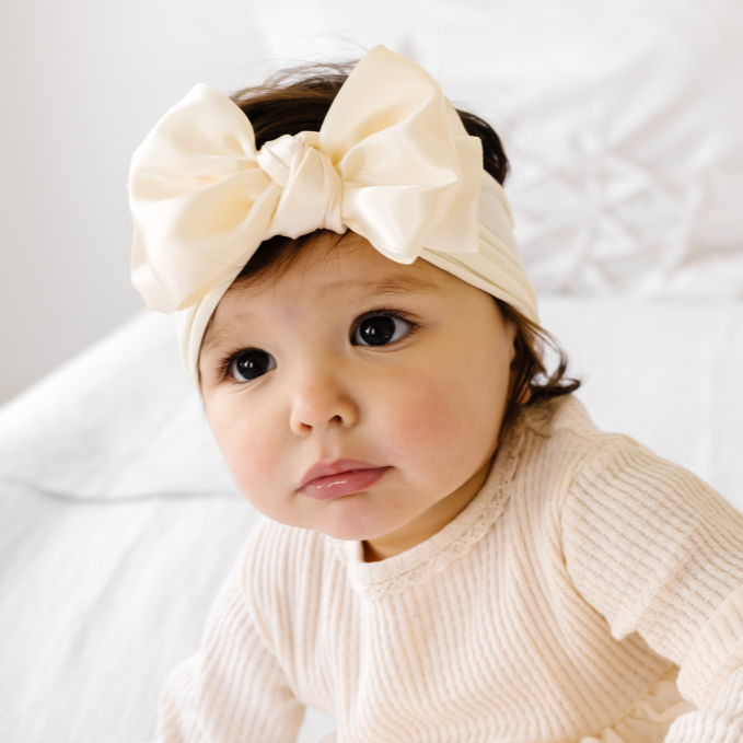 Satin FAB® Soft Big Bow Headband • Choose Color