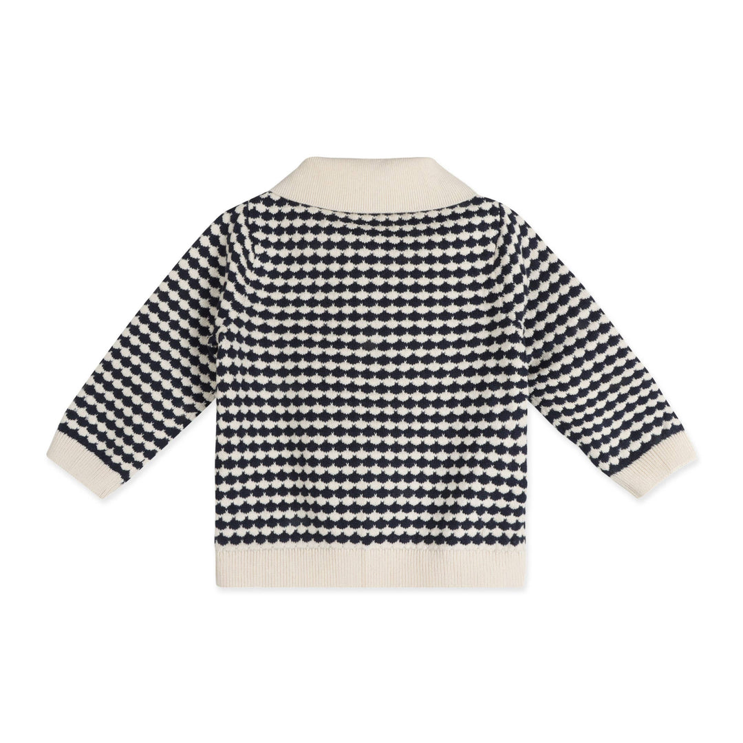Leo Textured Knit Polo Baby Pullover &amp; Pant (Organic Cotton)