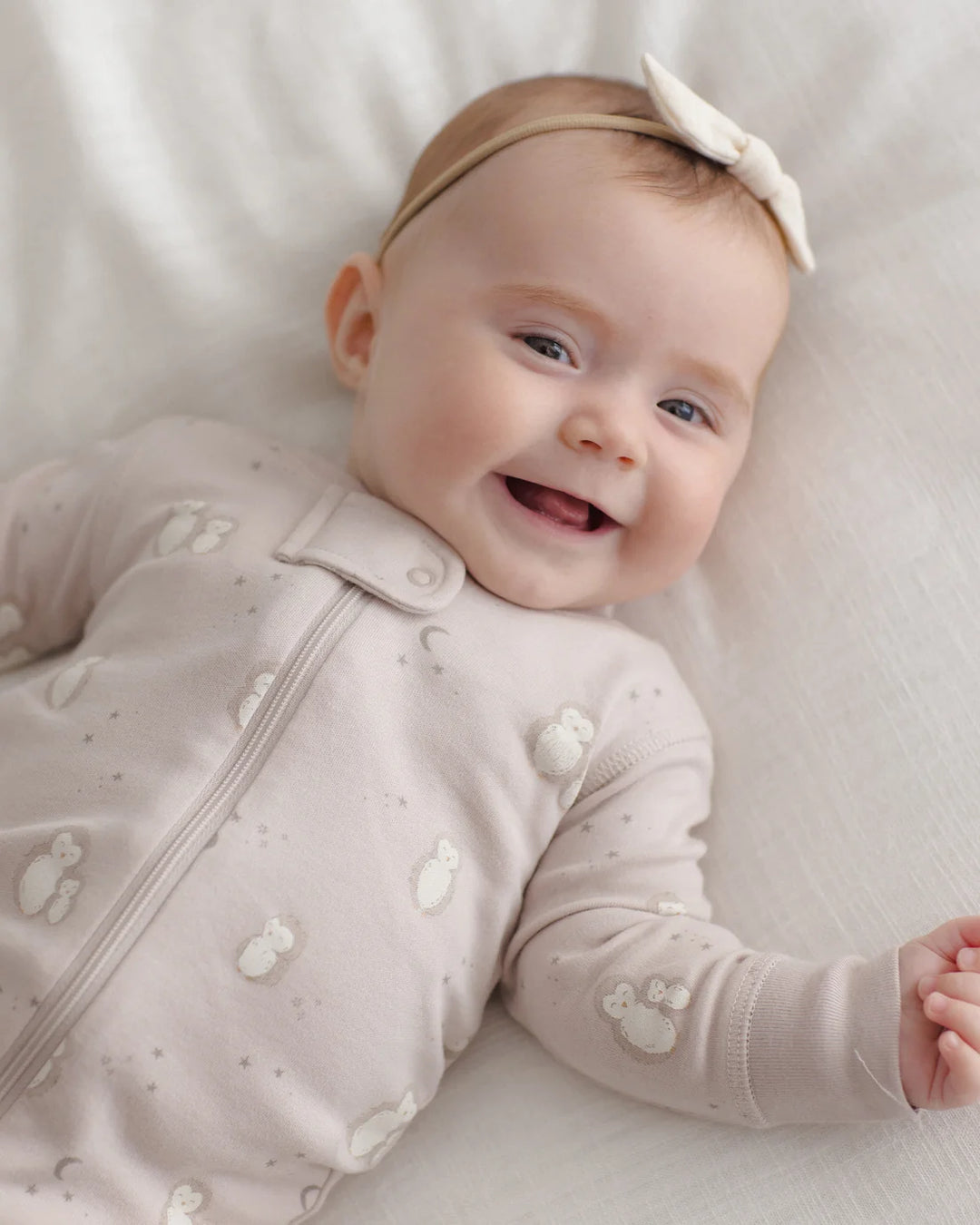 ORGANIC Zip Long Sleeve Sleeper Owls