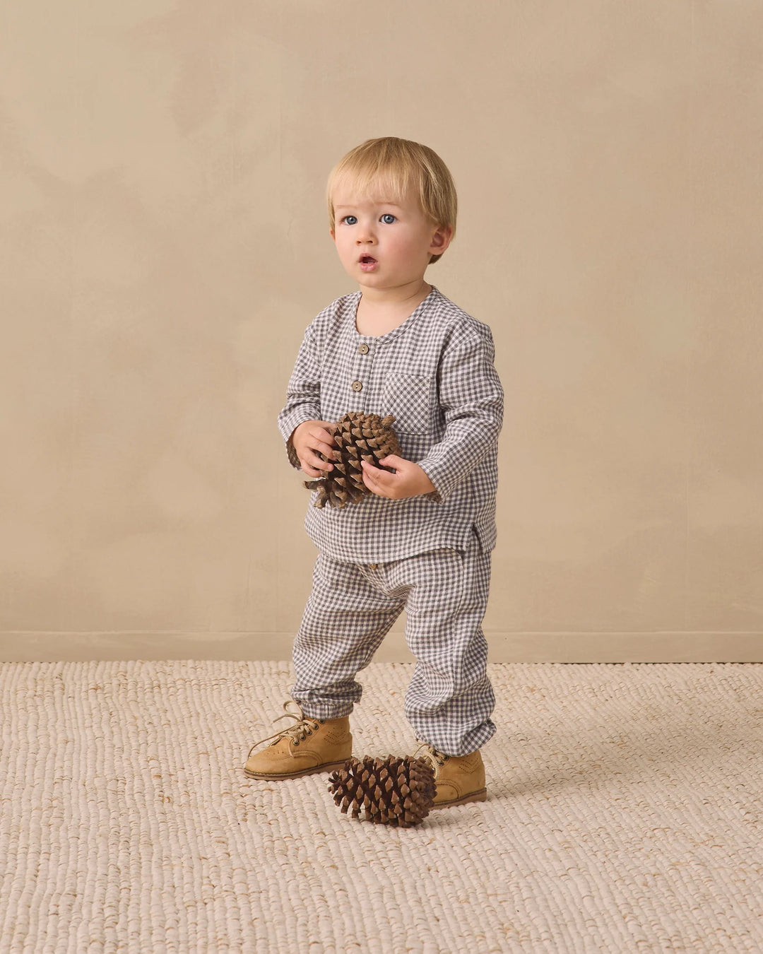 ORGANIC Giovani Pant Midnight Gingham