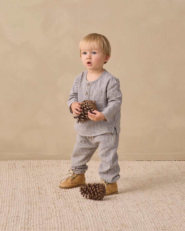 ORGANIC Giovani Pant Midnight Gingham