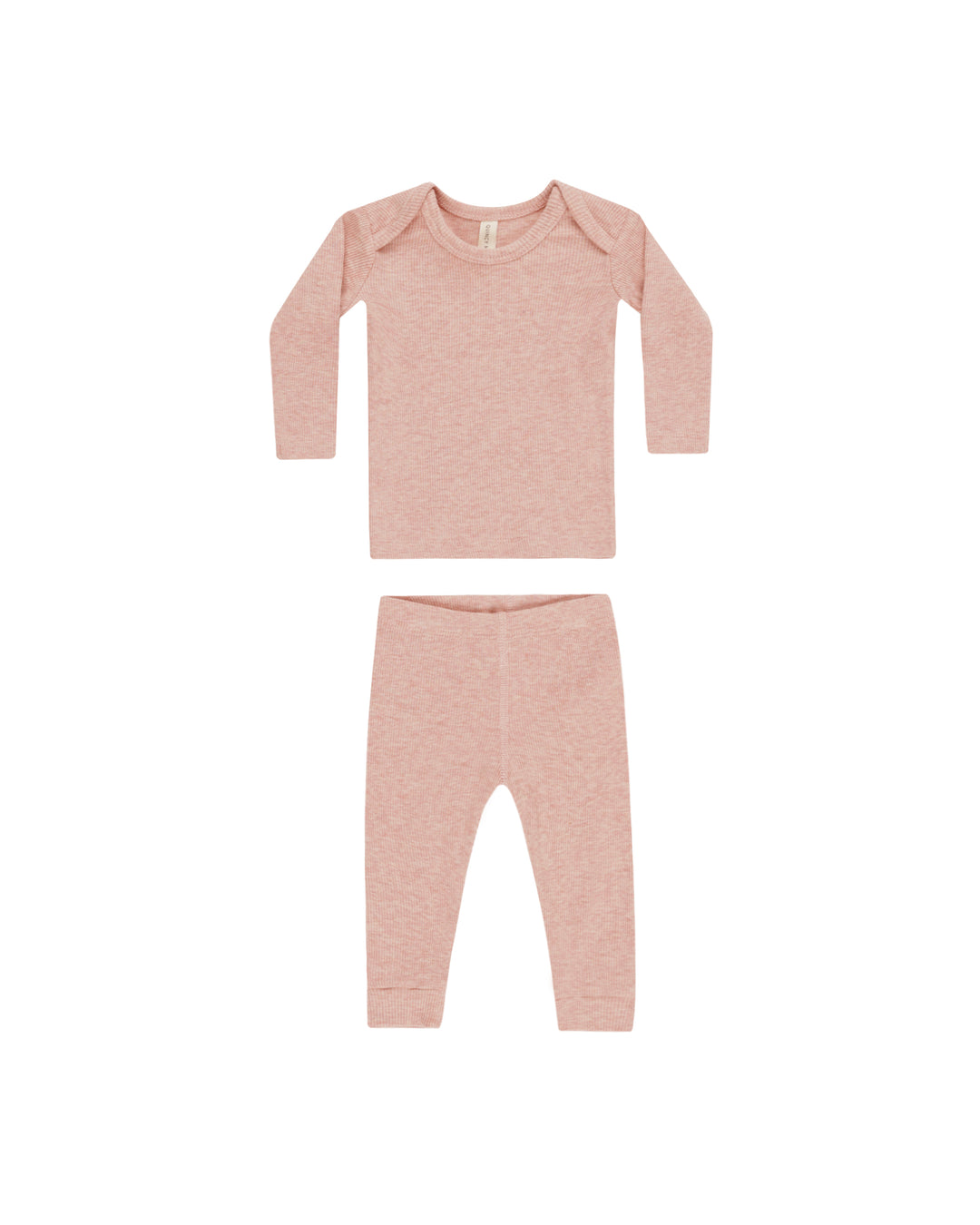 ORGANIC Ribbed Tee and Legging Set • Rose