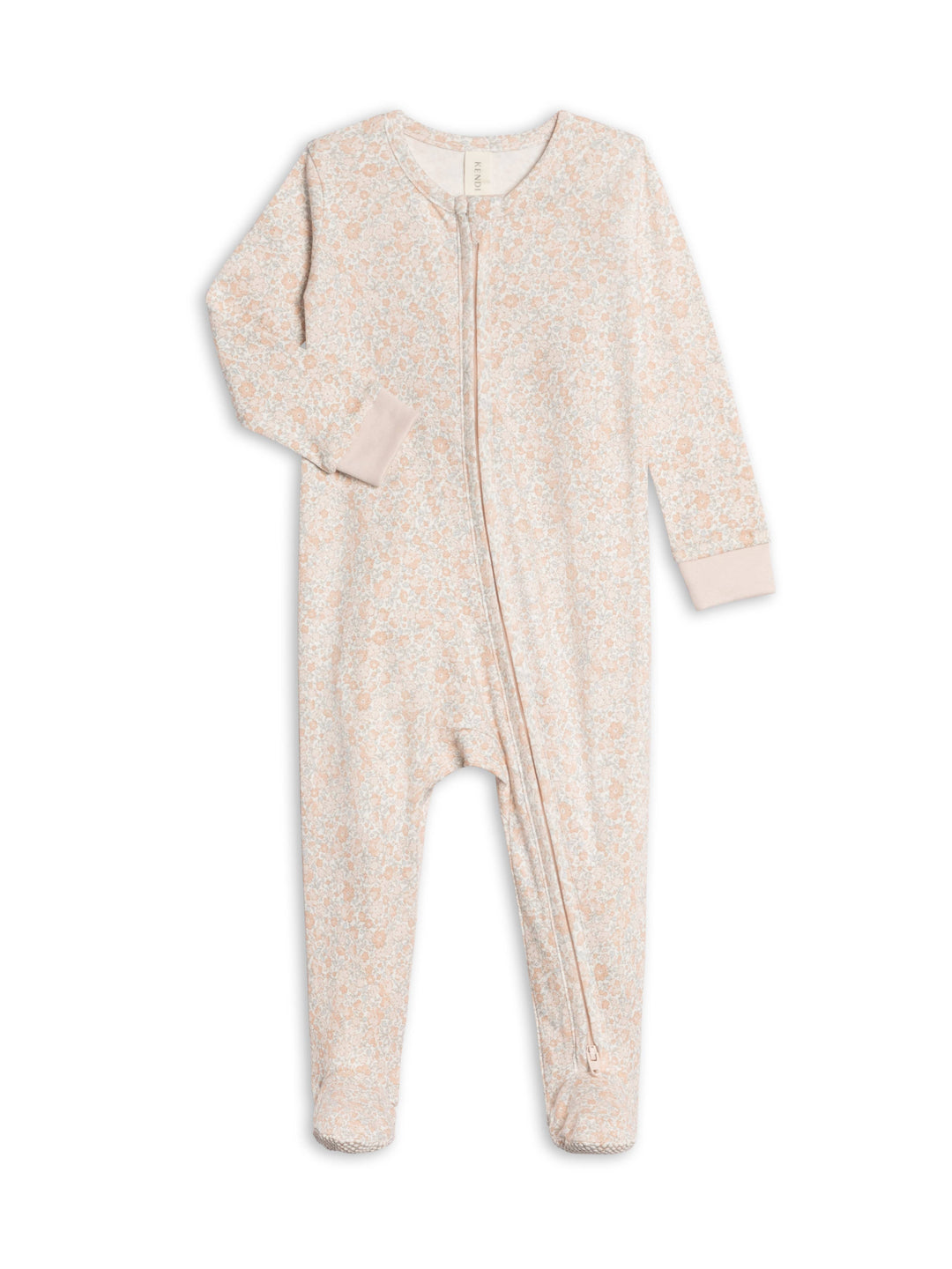Peyton Zipper Sleeper - Belmont Floral / Shell + Powder