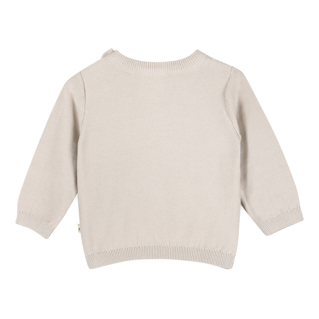 ORGANIC Classic Cable Knit Sweater ~ Stone