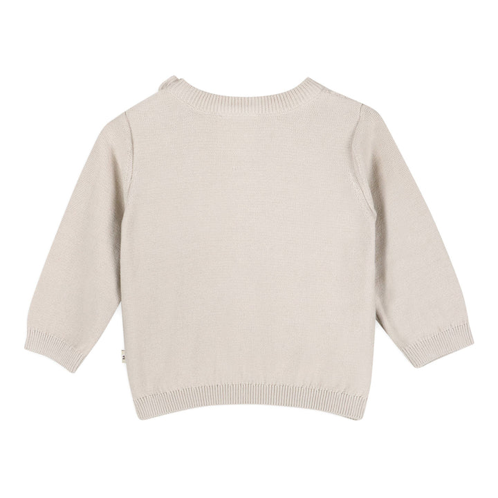 ORGANIC Classic Cable Knit Sweater ~ Stone