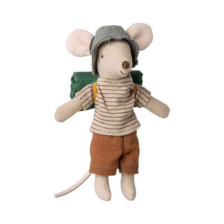 MAILEG Hiker Mouse | Big Brother -Thin Stripes