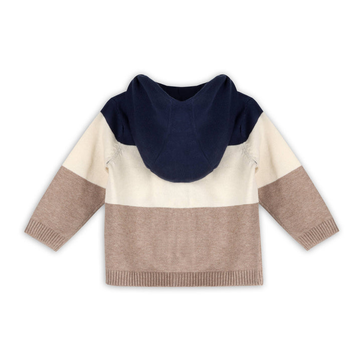 Lion Farm Truck Knit Baby Hooded Jacket (Organic Cotton)