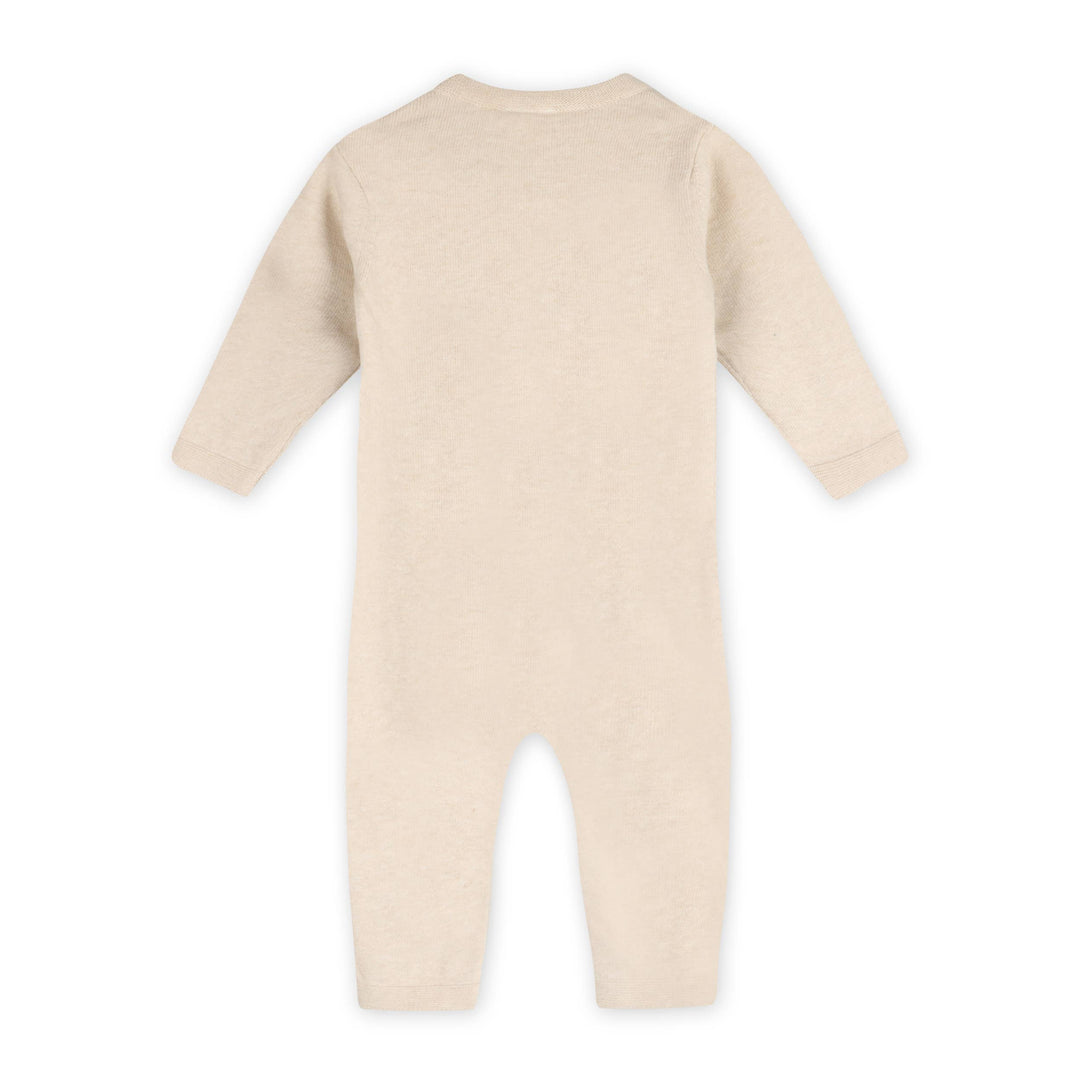 Moose Applique Knit Baby Jumpsuit (Organic Cotton)
