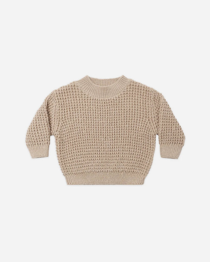 Chunky Knit Sweater Heathered Latte