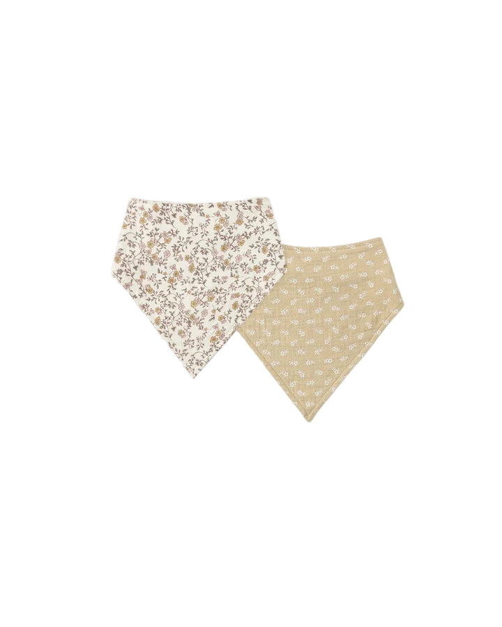 ORGANIC Bandana Scarf, 2 Pack Posy, Butterscotch Floral