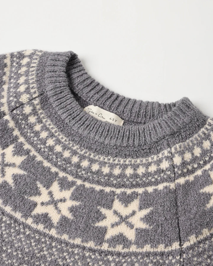 Fair Isle Sweater Slate