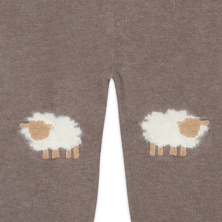 ORGANIC Sheep Jacquard Knit Baby Pullover &amp; Pant Set