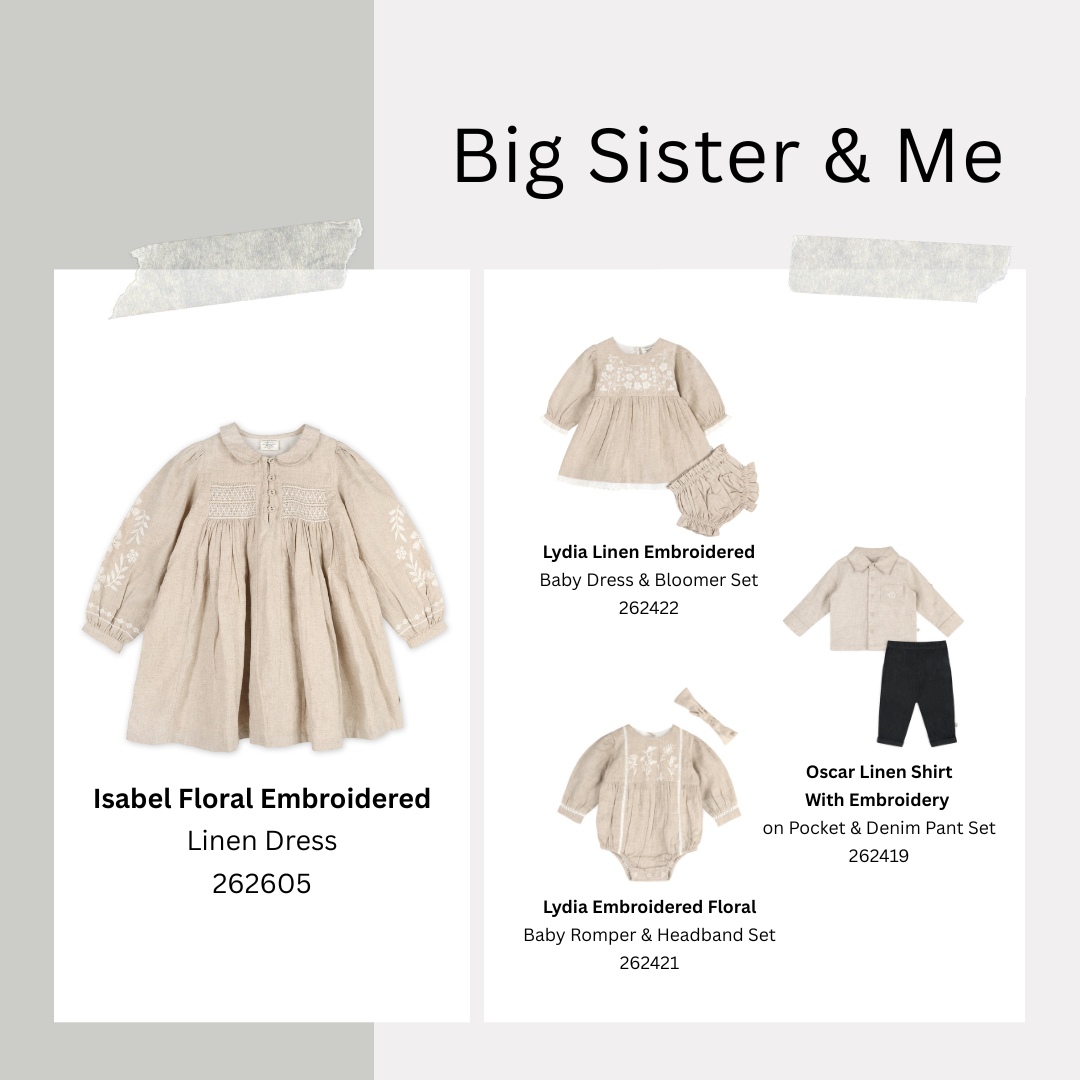 ORGANIC Embroidered Linen Shirt &amp; Pant Set