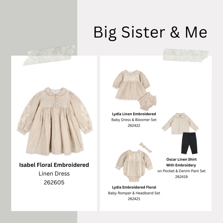ORGANIC Embroidered Linen Shirt &amp; Pant Set