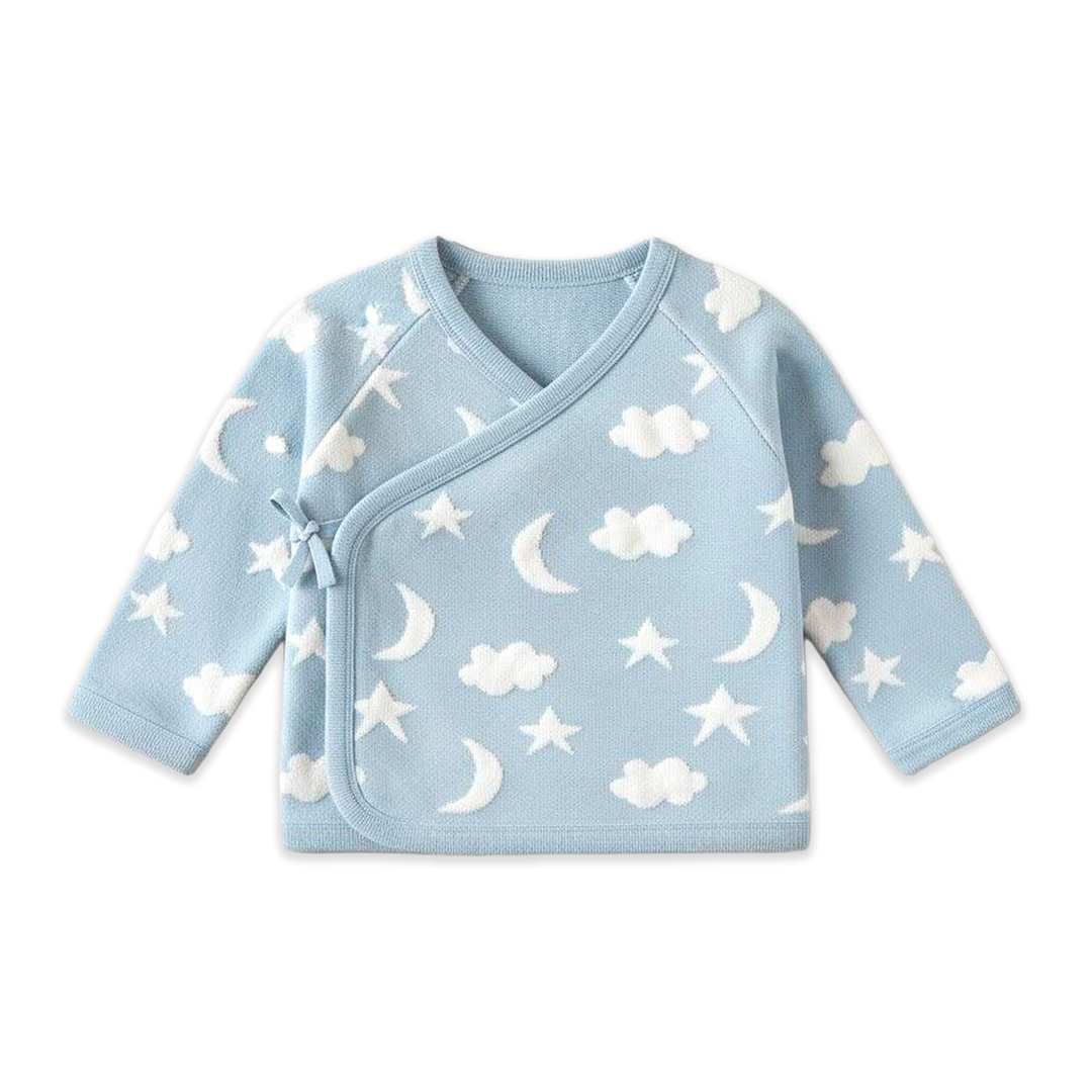 Moon &amp; Stars Dream Knit Kimono Top &amp; Pant Set (Organic)