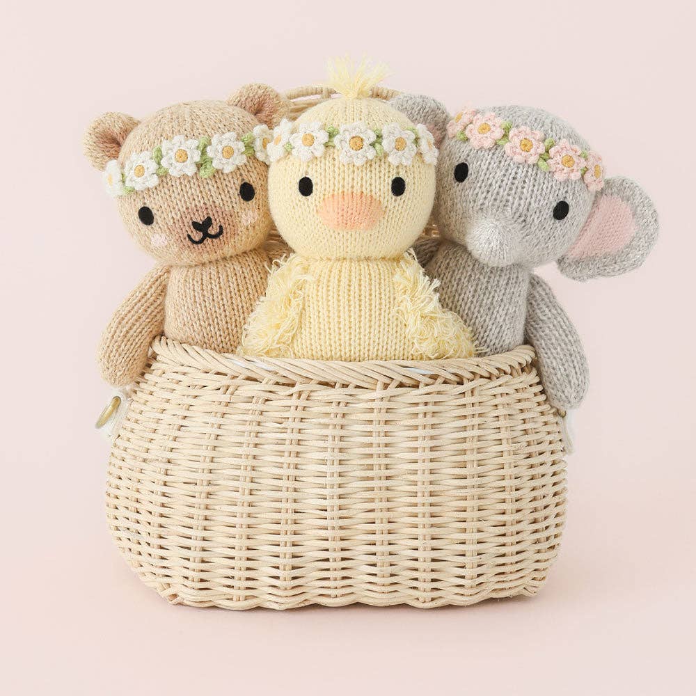 CUDDLE + KIND Baby Honey Bear - Ivory Floral