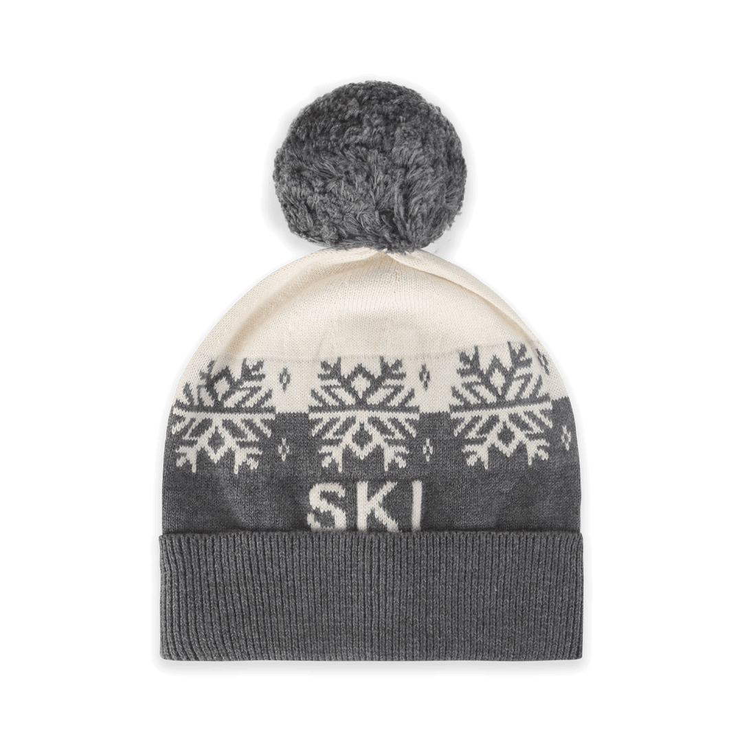 Ski Day Knit Baby Beanie Hat (Organic Cotton)
