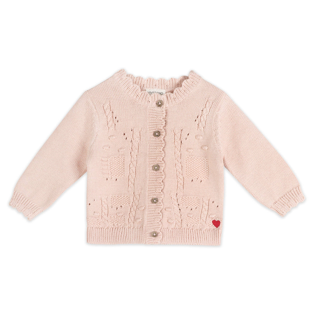 Lil Heart Tex Knit Baby Cardigan &amp; Pant Set (Organic Cotton)