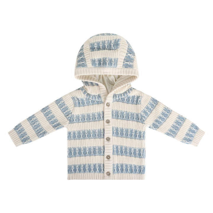 Textured Knit Baby Hooded Jacket - 2 Colors (Organic Cotton)