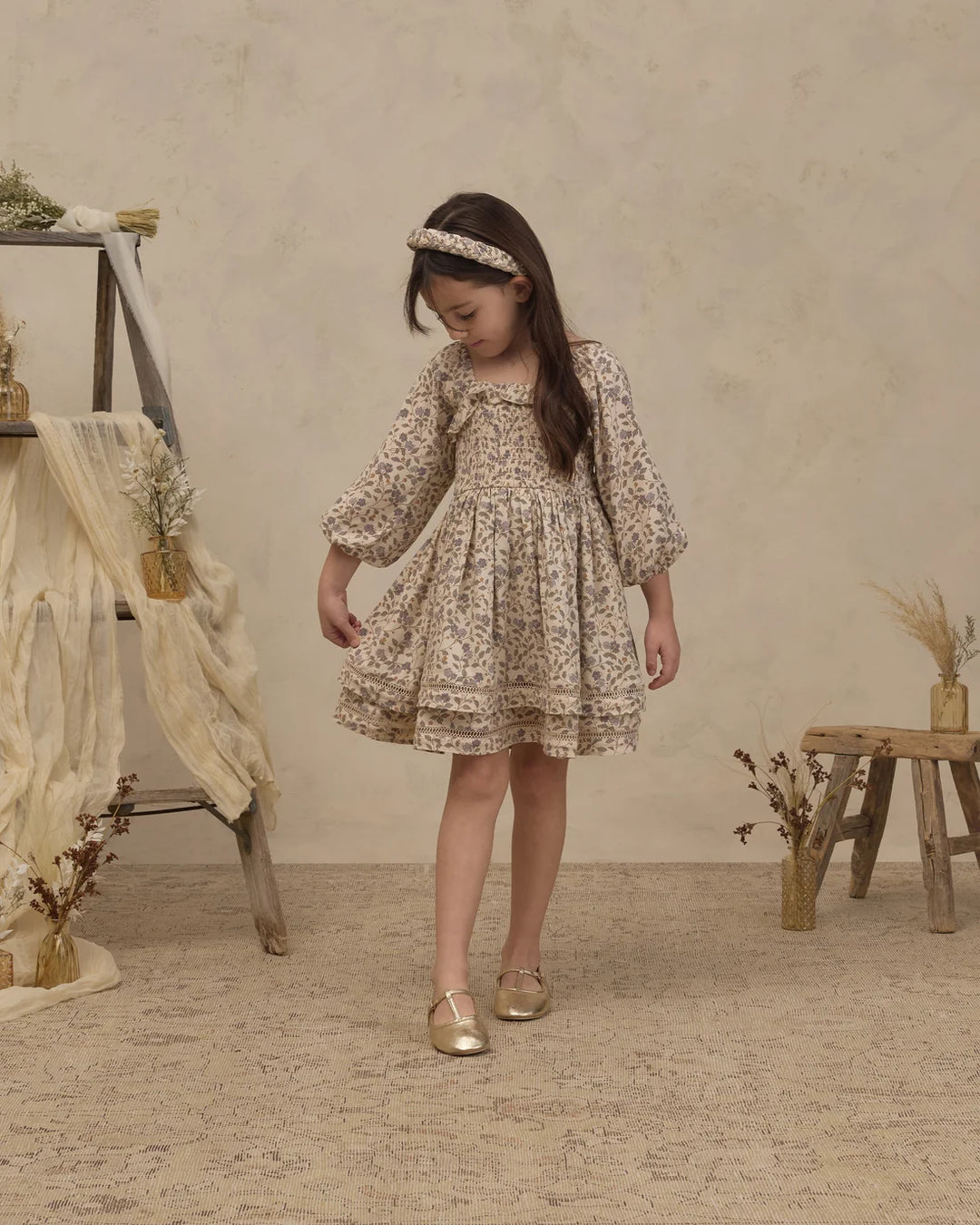 NORALEE Elodie Dress Blue Garden