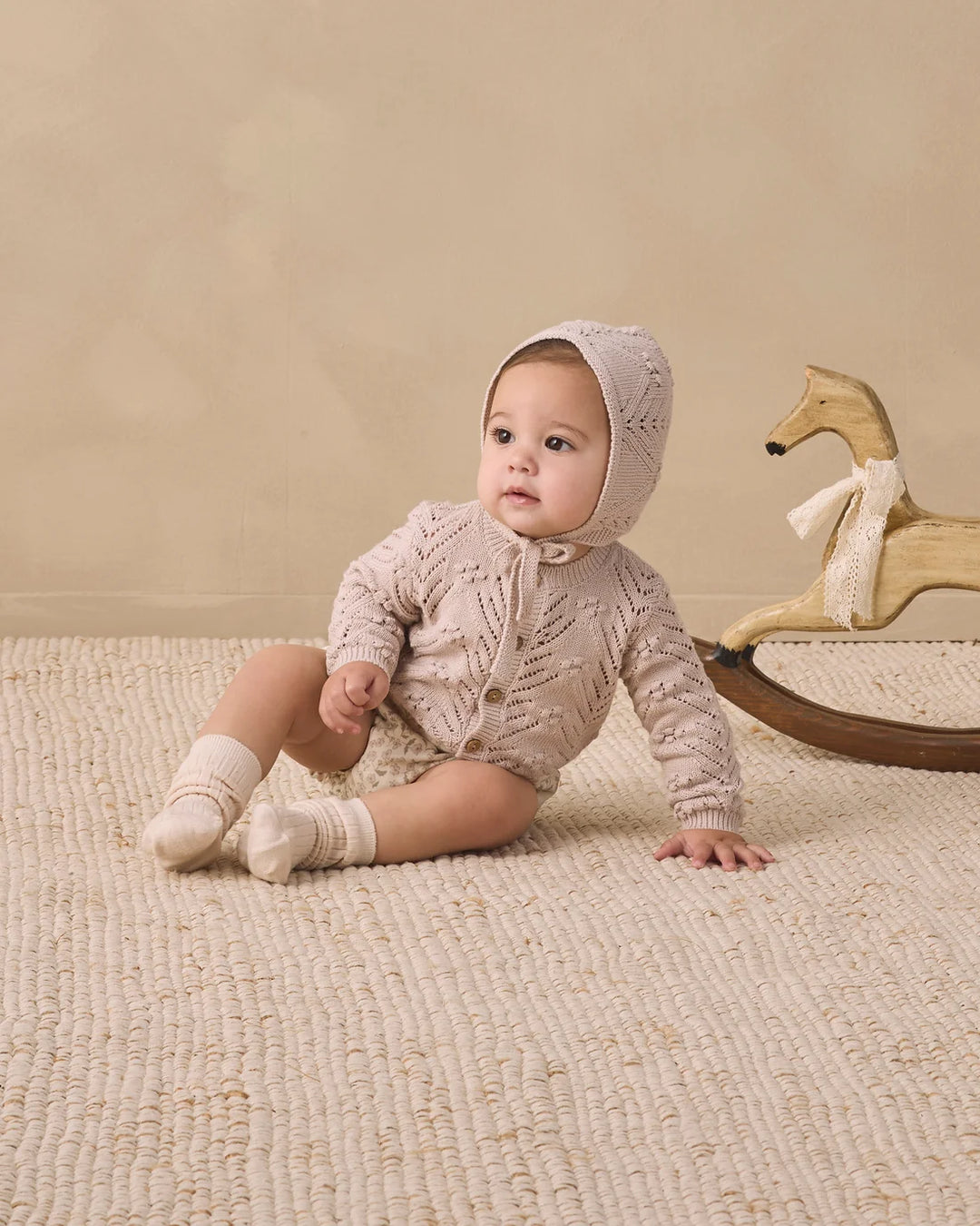 ORGANIC Knit Bonnet Lilac Mist