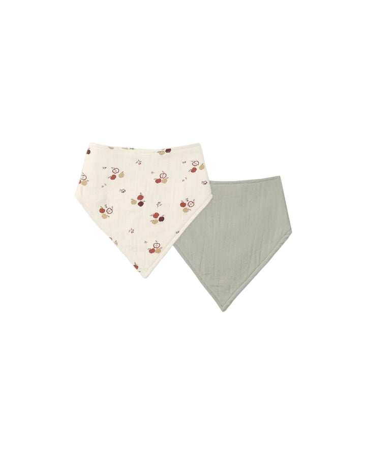 ORGANIC Bandana Scarf, 2 Pack Apples, Laurel