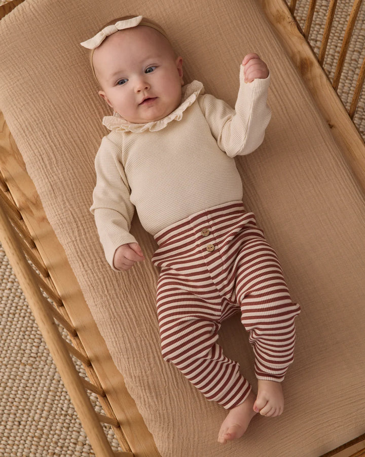 Ruffle Collar Bodysuit Natural
