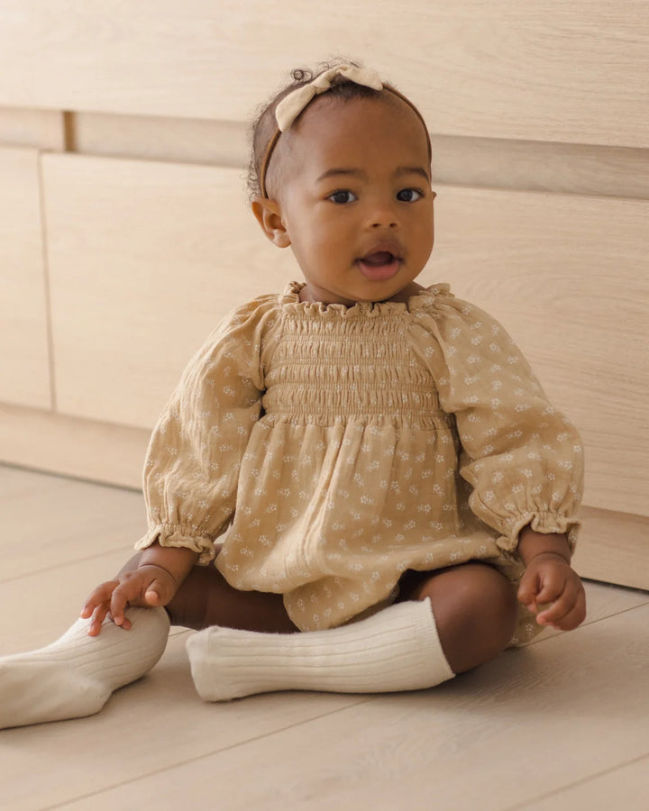 ORGANIC Eden Romper Butterscotch Floral
