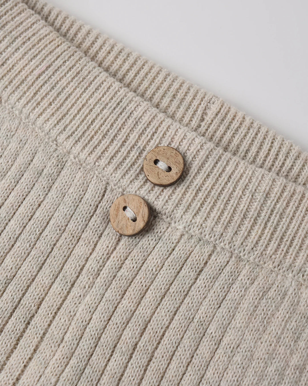 Rib Knit Legging Heathered Oatmeal