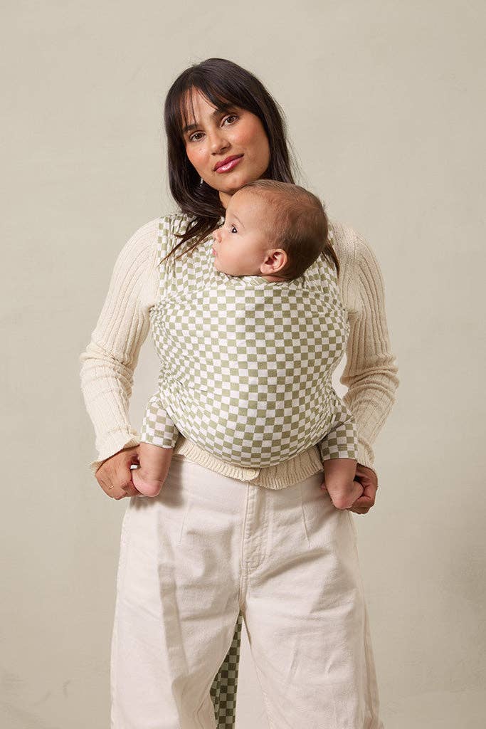SOLLY BABY Sage Cheque Wrap